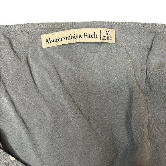 Abercrombie & Fitch Polkadot Midi Skirt ruched slit - Picture 5 of 6